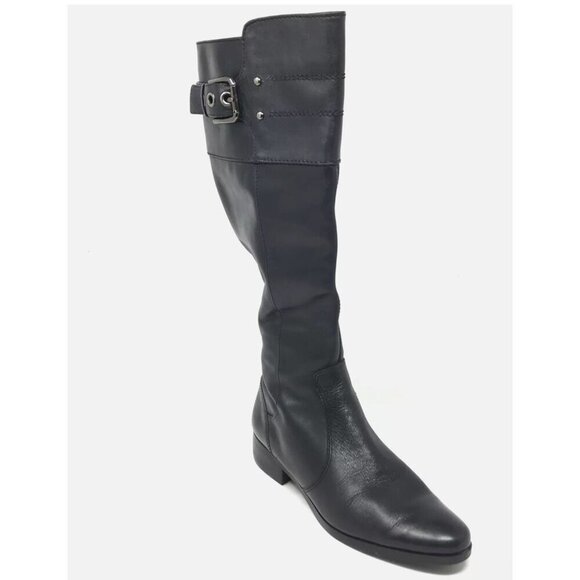 Marc Fisher Shoes - Marc Fisher Agnes Black Leather Boots Size 8.5 M